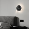 Miniatyrbillede 2 af 4: Sengelampe til soveværelse, 350 graders roterende, foldbar, lille spotlight