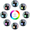 Miniatyrbilde 3 av 5: LED-skrivebordslampe, barneskrivebordslampe med RGB-fargenattlys, d