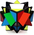 (Musta) Transformer Magic Cube 3D-palapeli Twist Brain Teasers -lelu