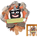 Pikkukuva 5 / 5: 1 kpl (1) Halloween-kallo - Halloween-ovi kallolla - Spooky Wrea