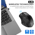 Pikkukuva 2 / 5: Langaton hiiri, 2.4G ladattava langaton ergonominen ergonominen Op