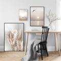 Miniatyrbild 2 av 5: Set med 3 väggposters, 30 x 40 cm Elegant, för vardagsrum, sovrum