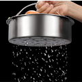 Miniatyrbillede 3 af 5: Rustfrit køkkengadget-sæt - tallerkenklemmeholder æg damp
