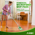 Miniatyrbild 5 av 5: 4-pack återanvändbara våtservetter för Swiffer Sweeper, återanvändbar mopp TamApon,