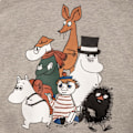 Miniatyrbillede 5 af 6: Moomin Moomintrio donutjakke mørkegrå MelangeGrey 116