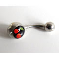 Miniatyrbillede 3 af 3: Navlepiercing kirsebær Körsbär