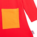 Pikkukuva 3 / 3: Peppi Pitkätossu Happy mekko punainen Red 128