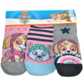 Miniatyrbild 3 av 3: Paw Patrol 3-pack ankelstrumpor MultiColor 31/34 Vit/Rosa/Grå 