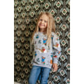 Miniatyrbillede 4 af 5: Pippi Langstrømpe Vinter Pippi college sweater grå Grey 122