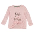 Miniatyrbillede 1 af 2: Langærmet top med glitterprint 86/92 LightPink 86/92