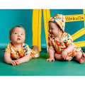 Miniatyrbild 4 av 5: Pippi Långstrump Glad-playsuit melon Orange 74 cl