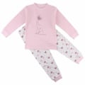 Pikkukuva 1 / 2: 2-osainen pyjama elefantilla ja sydämillä, 86 cl, Fixoni LightPink 86