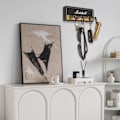 Miniatyrbild 4 av 4: Nyckelhållare för vägg, gitarrnyckelkrokar, JCM800 Standard gitarrnyckelring, gitarrförstärkare nyckelhållare krok med 4 nyckelhållare, svart