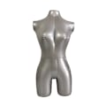 Miniatyrbilde 1 av 5: Oppblåsbar kvinne-mannekeng, kroppsklær vindusutstilling for klesutstilling, halv kroppsmodell arm torso topp skjorte form display