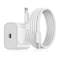 20W hurtiglader og ladekabel til iPhone