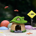 Miniatyrbilde 7 av 8: Grønn mose sopp hus dekorasjon fisk akvarium dekorasjon