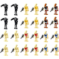 Miniatyrbild 1 av 5: 24 st Star Wars Battle Droids Byggklossar Mini Minifigurer Leksakspresenter