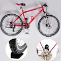 Miniatyrbilde 5 av 8: Veggkrok pedalhenger for sykler, svart, stil 2
