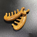 Miniatyrbilde 3 av 5: Ekte grønn sandeltre kam Gua Sha skraping hodebunnsmassasje hode