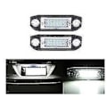 Miniatyrbild 4 av 4: 1 par LED-registreringsskyltslampor för Volvo C70 S40 S60 S80 V50 V60 V70 Xc60 Xc70 Xc90