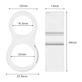 Miniatyrbilde 2 av 4: 1 stk små dørstoppere for PVC-håndtak/silikondørstopper/transparent