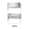 Miniatyrbild 2 av 2: 1 Par Ersättningsarmband för Fitbit Charge 5 med Spänne och Metallänkar Silver Fitbit Charge 5