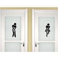 Pikkukuva 5 / 5: DIY irrotettava mies nainen wc kylpyhuone WC kyltti, ovi A