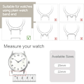 Miniatyrbillede 5 af 5: 22mm Armbånd, Læder og Silikone Smartwatch Armbånd Comp