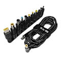 Miniatyrbilde 1 av 4: 100W Type C Laptop Strømadapter Kontakt Plugg USB Type C til Universell Lader Ladekabel Ledning db Svart