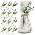 Miniatyrbild 1 av 5: (12-pack) Påsk Servettringar Set Rustik Eukalyptus Servett