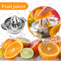 Miniatyrbillede 1 af 4: Citronpresser med beholder, fødevarekvalitet 304 rustfrit stål citruspresser manuel, robust appelsinpresser, håndfrugtpresser, manuel citruspresser til
