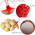 Miniatyrbilde 4 av 4: Gjenbrukbar nettpose, 200 stk Nylon Mesh Vetable Nettpose, Frukt og Vetable Pack Net, For Egg Nettpose, Frukt Nettpose Ruika