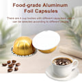 Miniatyrbilde 2 av 4: 1 sett 80ML/40ML/150ML/230ML Kaffekapselskall DIY Gjenbrukbar Kaffekapselkopp for Nespresso Vertuo 150ML