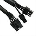 Miniatyrbilde 3 av 3: 2-pakning 8-pinners til 8-pinners (6+2) PCIe VGA-strømkabel Flex for EVGA Supernova 650 750 850 1000 1600 200