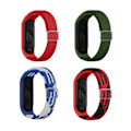 Miniatyrbillede 1 af 4: 4 stk nylon armbånd til Xiaomi Mi Band 3/4/5/6/7/NFC Sort B