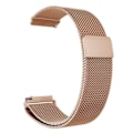 Miniatyrbillede 1 af 3: Rustfrit stål Milanese magnetisk armbånd til Garmin venu 2/venu SQ/venu 2S Venu SQ 22mm Venu SQ Rosaguld