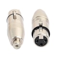 Miniatyrbilde 2 av 4: 2 stk XLR til RCA Adapter, RCA Hunn til XLR Hunn Adapter Jackkontakt.pa
