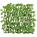 Miniatyrbillede 1 af 5: Kunstig bladhegn, træhave espalier, stræk espalier med blade