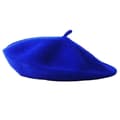 Basker Retro Flekkbestandig Ensfarget God Elastisk Fin Tekstur Kle Opp Bærbar Klassisk Elastisk Fransk Basker For Ferie Kongeblå Royal Blue