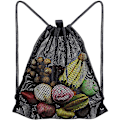 Miniatyrbild 1 av 5: Mesh Ryggsäck, Mesh Strandväska, Nylon Nätväska, Dragsko Ryggsäck, Strand Ryggsäck, Justerbara Dragskoväskor, för Simning, Dykning, Resor, Gym (45