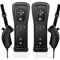 Miniatyrbilde 1 av 3: 2 stk 2-i-1 fjernkontroll for Wii med Motion Plus og Nunchuck