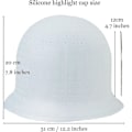 Miniatyrbilde 3 av 5: Silikonhette for striper, stripehette og krok, hårfargehette, hårfrosthette, stripfrosthette hvit