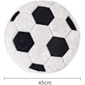 Miniatyrbilde 2 av 4: 17,7-tommers fotball-VM plysjpute myk, fluffy fløyelsfylt dekorativ pute