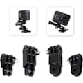 Miniatyrbilde 3 av 4: Justerbar forlengelsesarm for kamera, fast monteringsbrakett med kort og lang skrueforlengelsesarm for GoPro Hero 10, 9, 8, 7, 6, 5 og andre actionkameraer