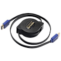 Miniatyrbilde 2 av 2: REXLIS 1,8 m - Kompatibel kabel, justerbar inn- og uttrekkbar HD-TV-linje for TV, datamaskin, spillkonsoll, projektor
