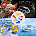 Miniatyrbilde 5 av 5: (Rød, Gul, Blå, 150 Deler) - Krympkabelsko-sett, Elektrisk Terminalsortiment, Isolerte Krympterminaler, Elektrisk Hurtigkobling C