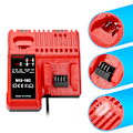 Miniatyrbillede 2 af 2: M12-18c Li-ion batterioplader til Milwaukee 12v 14.4v 18v C1418c 48-11-1815/1828/1840 M18 M14 M12 litiumbatteri BY