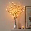 Valo 77 cm 3-pakkaus oksahaaroja 90 LED-oksavalolla Vedenpitävä sovitin