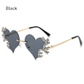 Miniatyrbillede 1 af 10: Flame Heart solbriller SORT Black