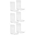 Plexiglass Bokstøtter - 6 stk Transparent